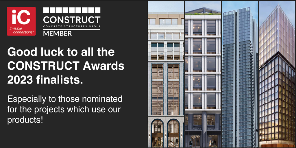 Winners of <a href="/CONSTRUCT_CSG/">CONSTRUCT</a> #Awards 2023 announced at #ConstructDay today. Good luck to all the finalists – especially those we supplied! Visit our stand for product demos and discover the benefits of Telescopic Connectors and FERBOX bespoke continuity strip #SpeedSafetyStrength