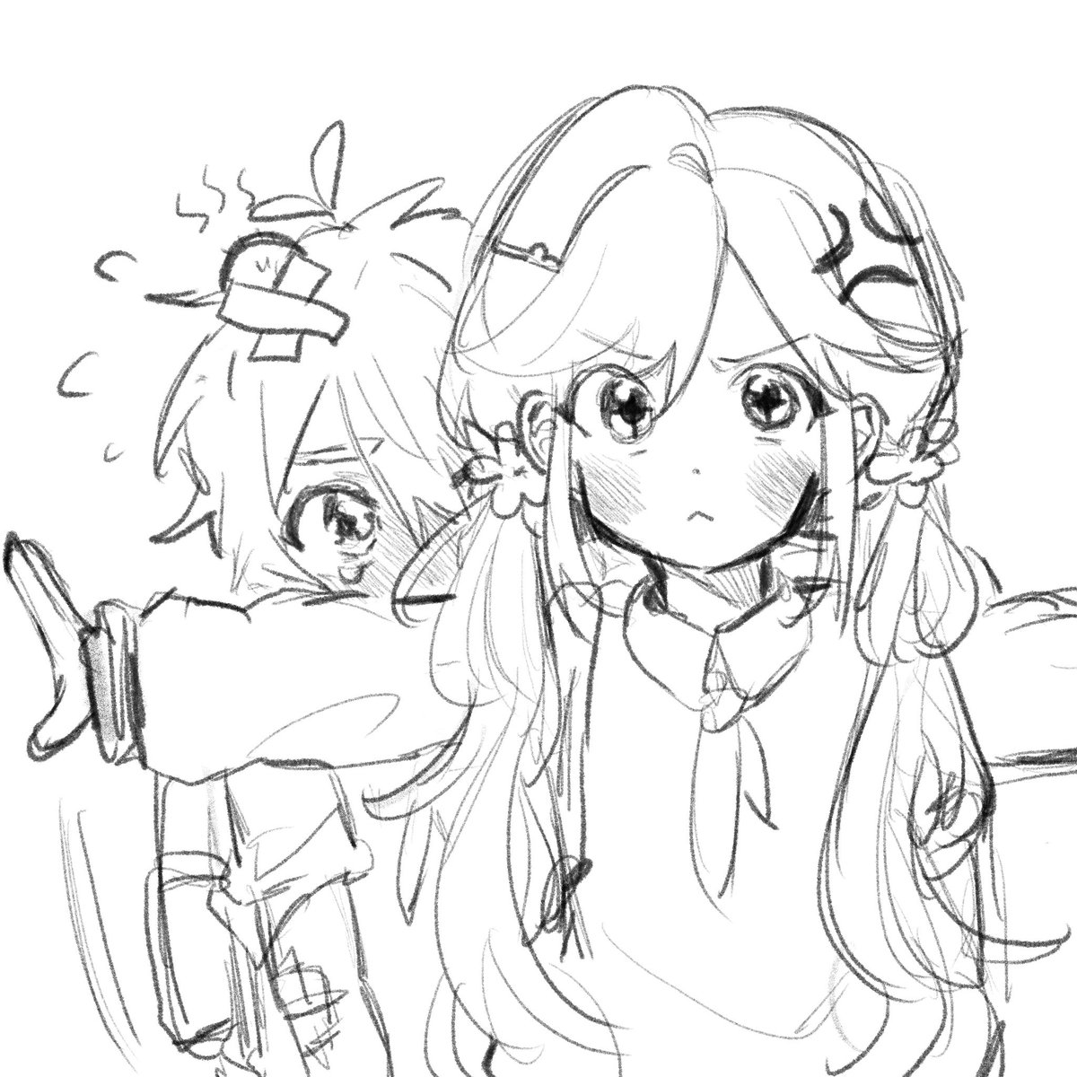 TENNO_tianwang's tweet photo. “喂——！谁允许你们欺负他啦！！都走开！！💢💢”

#lukerosa https://t.co/3H9EOwNiPq