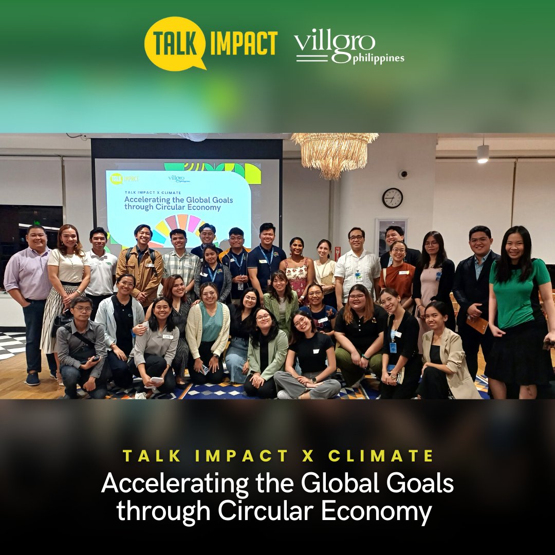 VillgroPH's tweet photo. Thank you for being part of Talk Impact! 🌍🔄

We extend our heartfelt gratitude to all our esteemed attendees, speakers, and partners who made Talk Impact: Accelerating the Global Goals through Circular Economy an exceptional event. https://t.co/xvsf8Kl6Ko