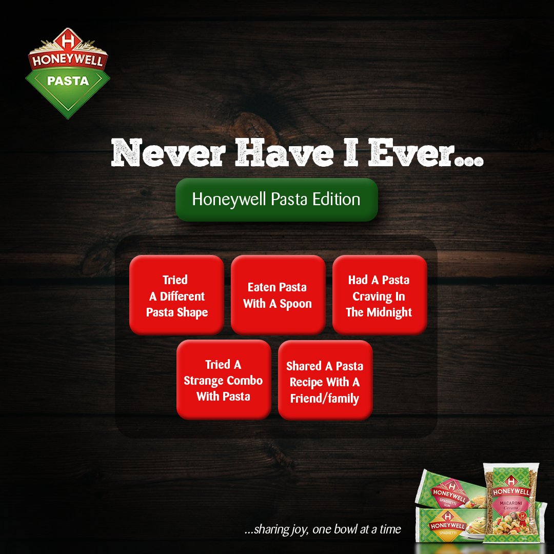 HFMPasta's tweet photo. If each of these carried 10 points, how many points would you have? Share with us in the comments.π€
#Honeywell #HoneywellPasta #HoneywellCruise #FunGames #FunFoodGames #CruiseFriday https://t.co/tLHSxvQmb9