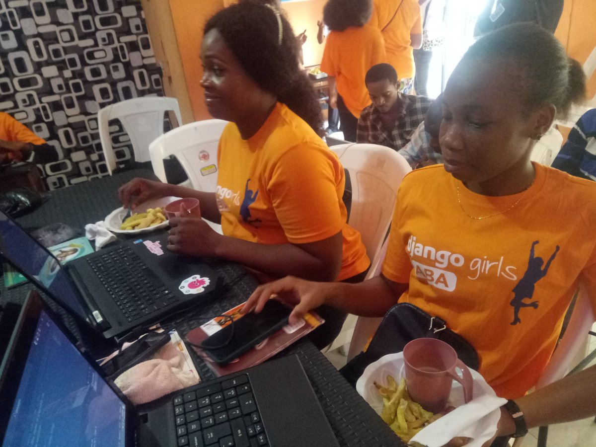 Ubajoseph_u's tweet image. Django girls Aba. BREAKFAST Time #Django #Djangogirls #Djangogirlsaba