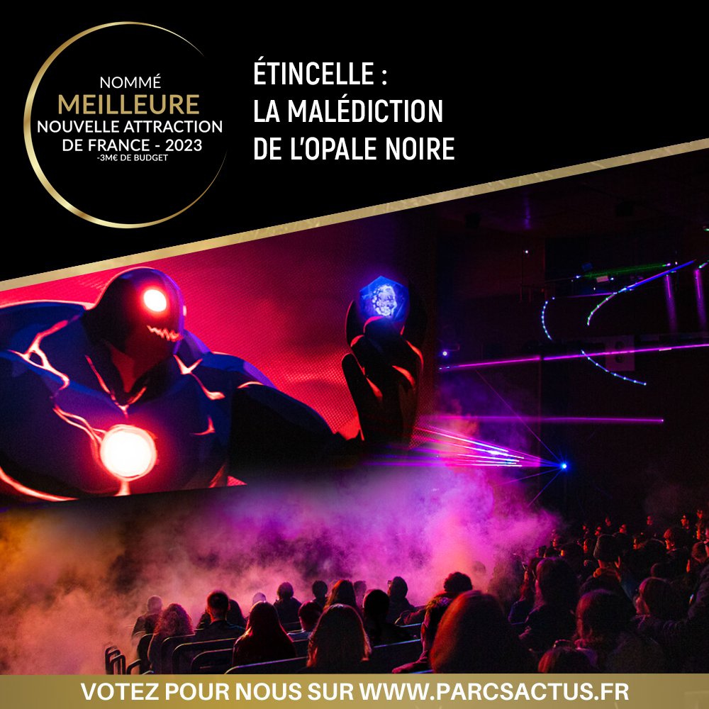futuroscope's tweet image. Nous sommes nommés 6 fois pour la 2e édition des &quot;Parcs Fans Awards&quot; organisés par Parcs Actus ! Meilleur parc, Étincelle, Station Cosmos, Space Loop… Votez pour nous ! 👉parcsactus.fr/awards
La cérémonie de remise des prix aura lieu en direct du Futuroscope le 18 novembre !