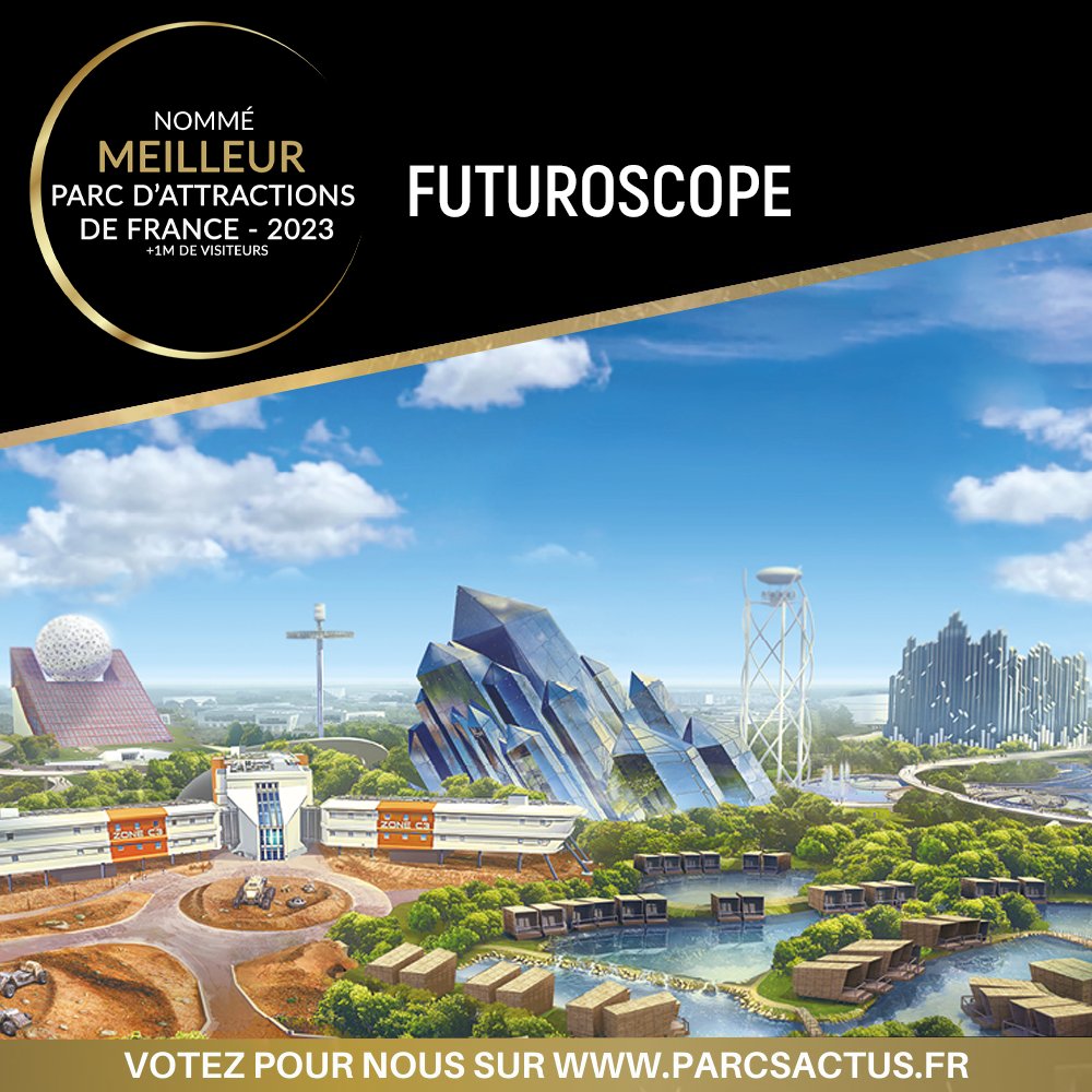 futuroscope's tweet image. Nous sommes nommés 6 fois pour la 2e édition des &quot;Parcs Fans Awards&quot; organisés par Parcs Actus ! Meilleur parc, Étincelle, Station Cosmos, Space Loop… Votez pour nous ! 👉parcsactus.fr/awards
La cérémonie de remise des prix aura lieu en direct du Futuroscope le 18 novembre !
