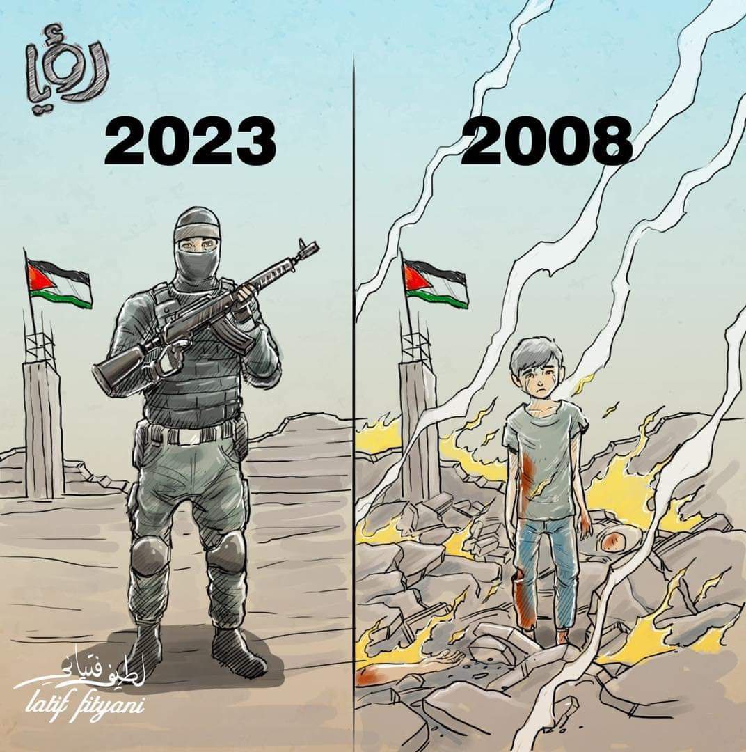 Palestinian resistance are basically children who’ve grown up under occupation and apartheid in an open air concentration camp. When you’re devoid of the essential human right of freedom you fight to be free or die. It’s really that simple.