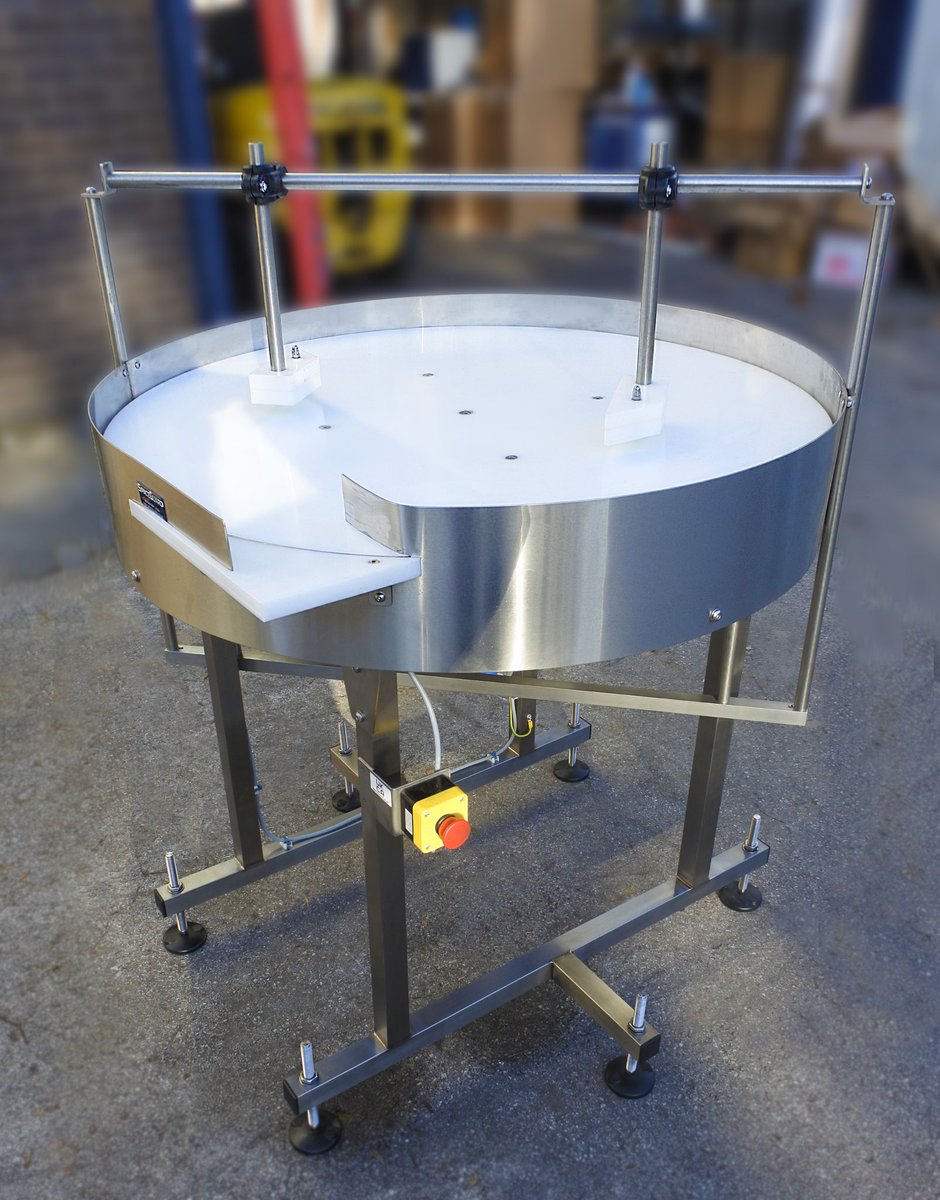 conveyors's tweet photo. Another sturdy #rotarytable out for delivery to its new home 💪🏻 
Additional accessories available to suit your products &amp; #packing flow 📦 
~Link below~
https://t.co/D11AAIe1jP
#Engineering #manufacturer #machinery https://t.co/gJyMEXt85f