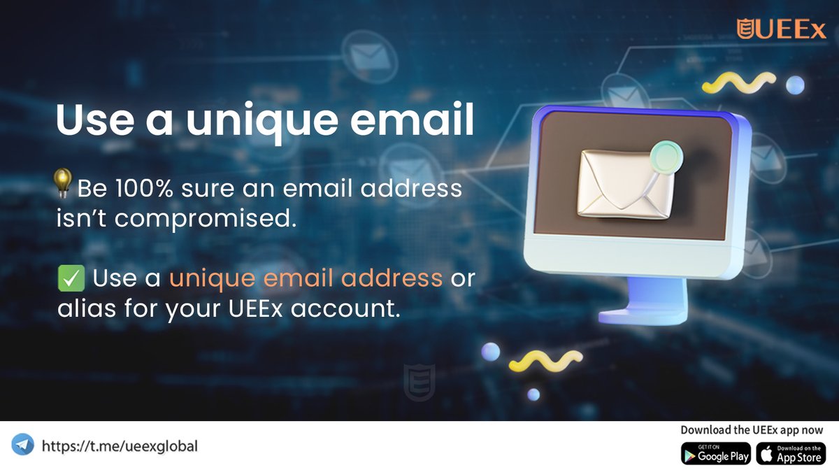 UEEx_official's tweet image. 🔐 Level up your online security game with a unique email address! Protect your digital life like a pro.

Join our telegram channel for more updates
link-  t.me/ueexglobal

#DigitalSecurity #OnlinePrivacy #EmailProtection #StaySafeOnline #CyberSecurity #ProtectYourEmail