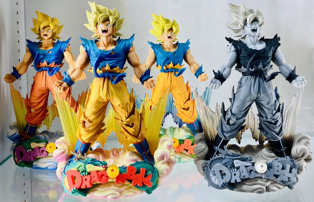 pzdrmst's tweet image. ドラゴンボールフィギュアで実際に手に取ってみてもらいたい部門、個人的に推したいのはコチラ😄✨
好きなカラーはかなり僅差で悩みますが最近は02が好きです🎵
（並び順左から01,02,03,04）
#DRAGONBALL
#SMSD
