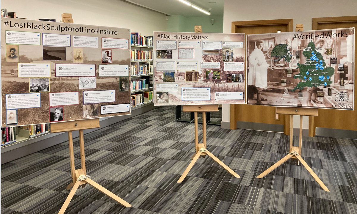 #BHM2023 @BGUHistory @BGULincoln Displays around the the BGU Library @bishopglibrary to celebrate #BHM2023 One of them is from our friends down the hill @unilincoln on Black Presence in Lincolnshire. On 19/10, Prof Heather Hughes Dr Victoria Araj @ BGU: eventbrite.co.uk/e/the-black-pr…