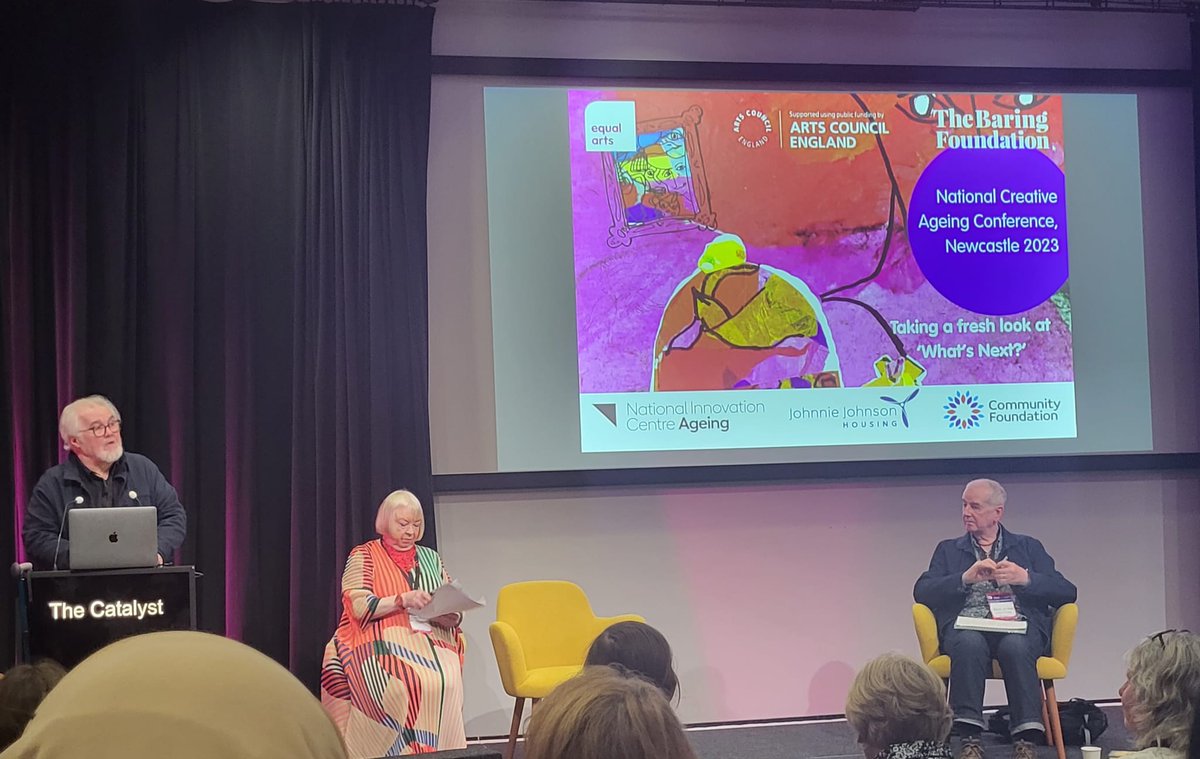 RoNevx's tweet photo. This week, I attended the UK #CreativeAgeing National Conference #TheCatalyst #Newcastle.โฅ๏ธ
#Diverse panel discussions, #artists, reflections on #workpractices, #workshops, #No2Ageism #agency.
Well done to all involved. ๐
@ace_national @equal_arts @Baring_Found @ArtsCouncilNI https://t.co/aj9zdpgz0k