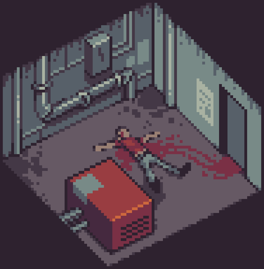Meat_Studios's tweet photo. I'm not very good at isometric stuff, and I didn't really have a plan with this one. but yknow, whatever lol #pixelart https://t.co/so4lHSpvi2
