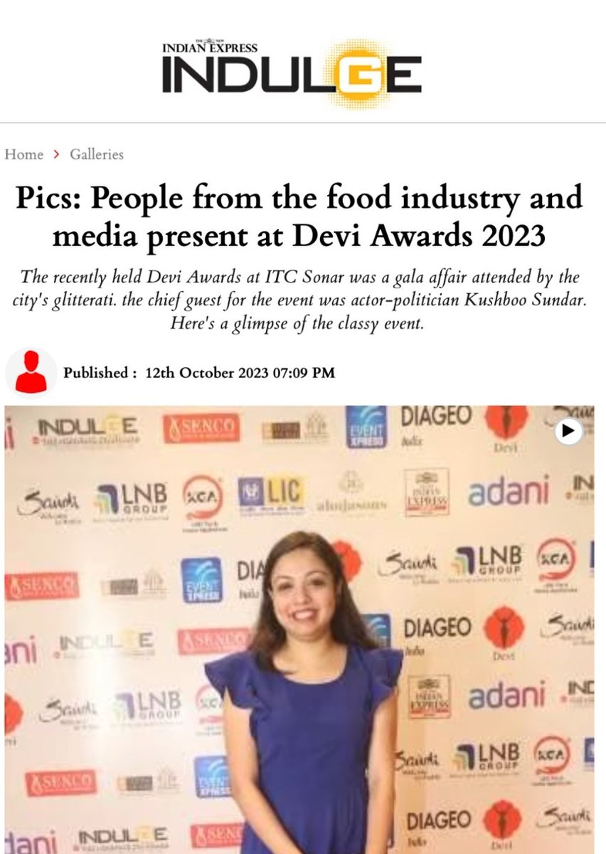 The glittery evening of the classy #DeviAwards2023 by <a href="/indulgexpress/">indulgexpress</a> <a href="/NewIndianXpress/">The New Indian Express</a> 

Thank you <a href="/sharmidas/">sharmistha ghosal</a> for the feature and lovely evening