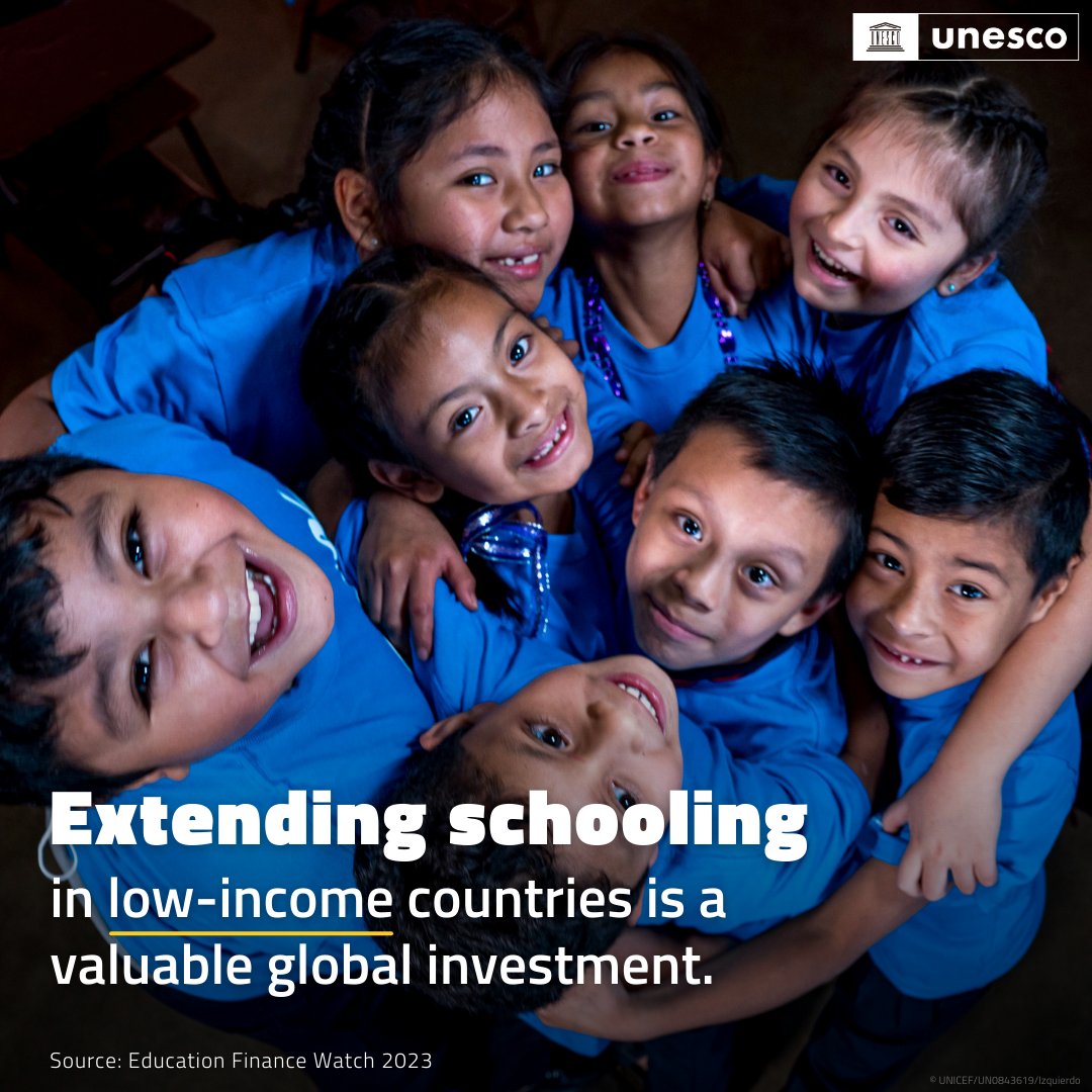 🔴 NEW Education finance watch 2023 is out.

Keeping children in lower-income countries in school longer is one of the best global investments.

Yet, international aid allocated to education has stagnated in recent years, deepening inequalities.

bit.ly/efw-2023 #EFW2023