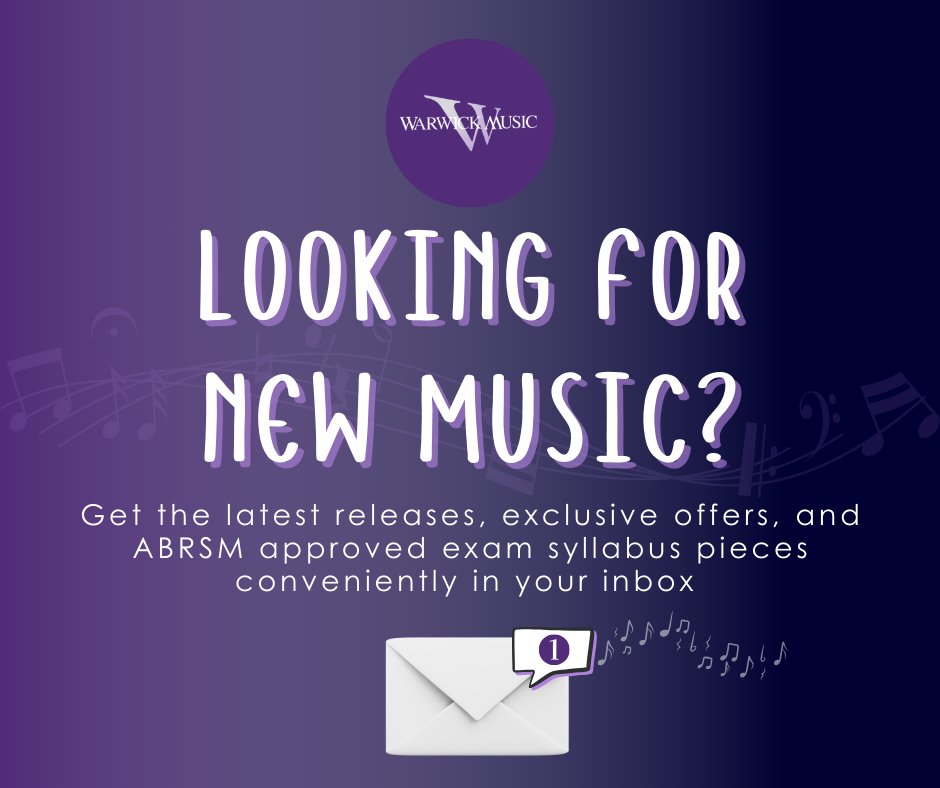 Save yourself valuable time searching for new music! 🎶 🤗 Simply sign up below for ⬇️ :

🎵 New Publications
✨ Exclusive Offers
✅ ABRSM &amp; Trinity Approved Exam Syllabus Pieces

No more, no less. Receive them once a week, directly to your inbox 📨 👌

bit.ly/3tC6Pz7