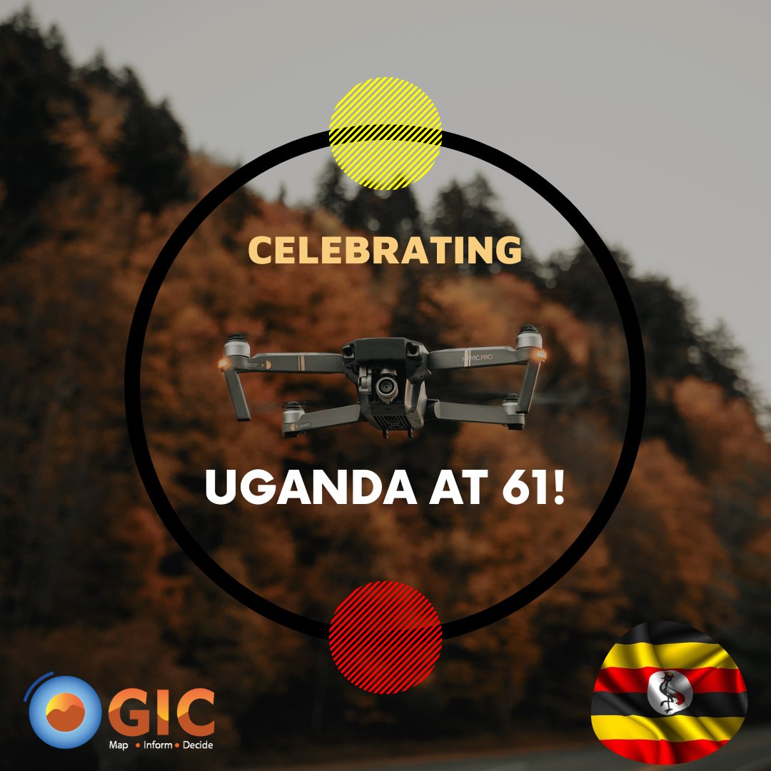 Still about #Uganda@61, We celebrate with the rest the freedom gained and  honour the sacrifices made right from the start. Let our independence remind us of the spirit of resilience to keep moving on.
#giccelebrates #ugat61 #gis #dronemapping #surveying #trimble #optron