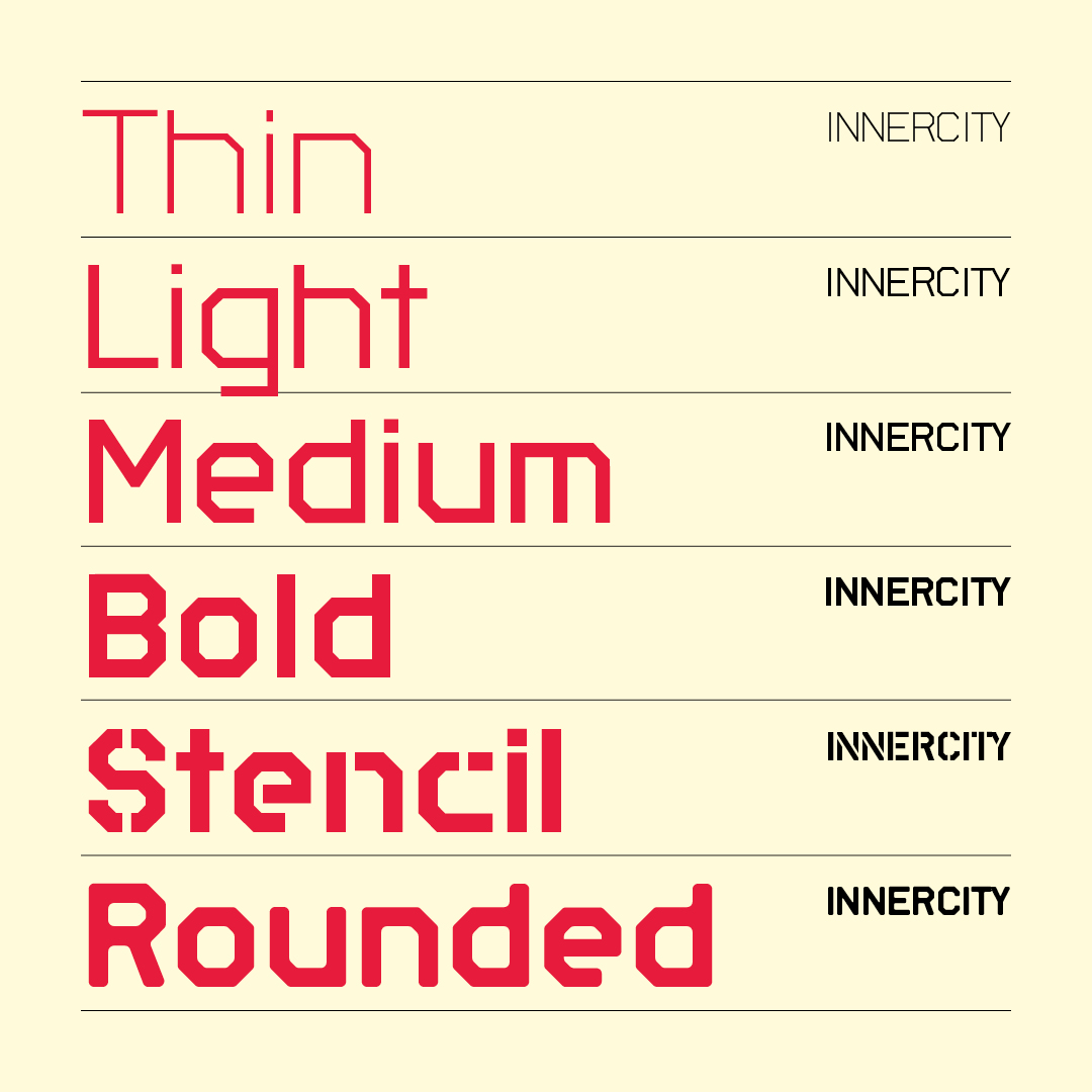parachutetype's tweet photo. Inspired by the magnifying energy of the '90s British culture and athletic lettering, PF Innercity is the embodiment of brutal geometry, a tribute to an era of rebellion!
โ https://t.co/qqWrlDThYl โ
#typography #graphicdesign #typeface #fonts #parachutetypefoundry https://t.co/oSF3yWluIk
