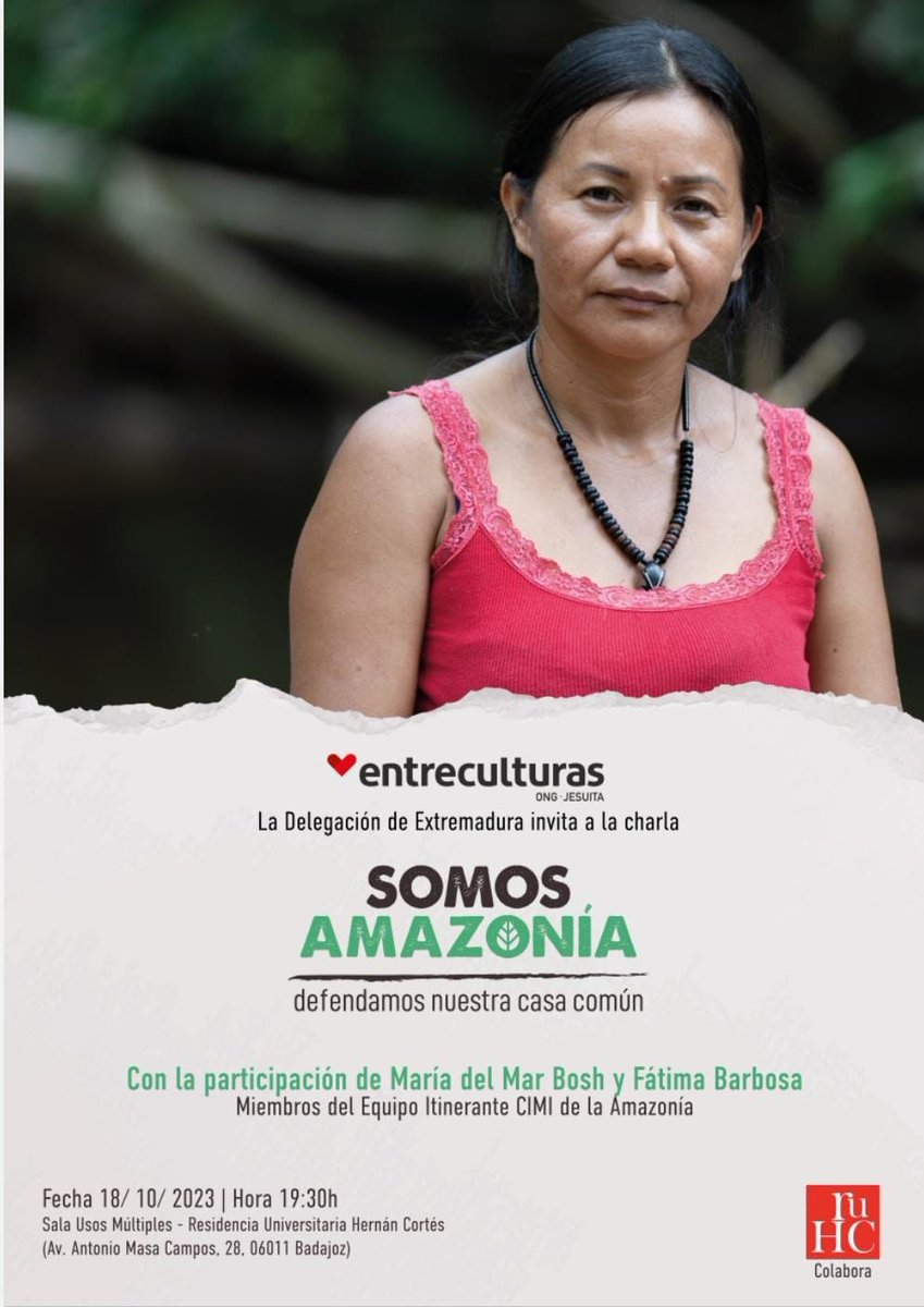 SOMOS AMAZONÍA - DEFENDEMOS NUESTRA CASA COMÚN. 18 de octubre de 2023, a las 19:30, en la Residencia Universitaria Hernán Cortés (Badajoz)
pqsanjuanpablo2.blogspot.com/2023/10/somos-…
😜 ¡¡QUEREMOS CONSTRUIR 🧱UNA COMUNIDAD QUE SUEÑA!!⛪
¡TÚ 🫵🏼TIENES MUCHO QUE 👁️VER!