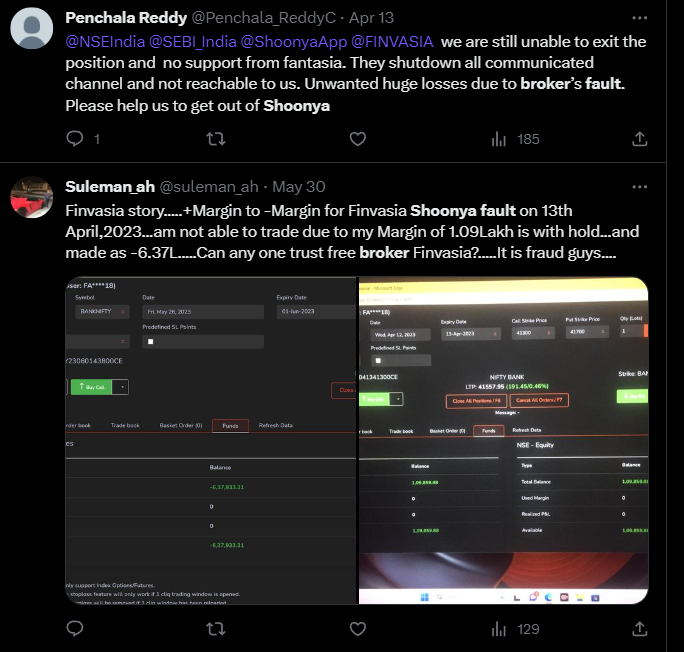 realmayankrai's tweet photo. When it's the broker's fault, don't let the BROKER GET AWAY!

3 years of trading, I was always under the impression that even though there's any technical glitch from broker's side, I will be the one to bear the losses. When this happens to others, some call it Cost of doing Business, others would rant on twitter and let it go.

Recently I came across a space by @BandiShreyas where he invited @trader_vij13292 to share his story of how he got a refund by relentlessly escalating his issue with Zerodha, SEBI, BSE & finally GRC. The issue here is the glitch which happened on 7th July, 2023 where traders, for short period of time, were unable to place orders or exit their positions on zerodha's trading terminal and the same issue had happened with zerodha one week prior as well.

You can listen to the full space here: https://t.co/GpcLYMCyPf , but in short, from what I understand @trader_vij13292 had conversations back and forth with Zerodha for atleast two weeks where Zerodha kept denying that it was their fault, then he escalated it to SEBI, who brought in BSE as an intermediary between him and Zerodha to get the issue resolved. Zerodha still didn't budge. Then a meeting with GRC (Grievance Redressal Committee) was set which went on for multiple hours and listening to both sides, GRC ordered Zerodha to refund @trader_vij13292 .

Why is there even a assumption that client will bear losses for broker glitches?
Problems like this are not confined just to Zerodha but with all brokers. They hide behind agreements and say "it was an opportunity loss not a notional loss".  Why does a broker have more clients than it can handle? Why did zerodha get the minimum bandwidth lease line when it has the largest number of traders? Why did zerodha didn't halt trading when it knew the bandwidth has not been increased?

I request SEBI to penalize brokers for such glitches where they have insufficient infrastructure, were negligent or had written faulty code and order them to refund clients' lost money in any such instances.

Don't let them play with our money.  Don't wait for technical breakdowns to make a dent in your trading career.

Requesting news channels to cover this :- @ActusDei @suchetadalal 

Please tag SEBI as much as possible.