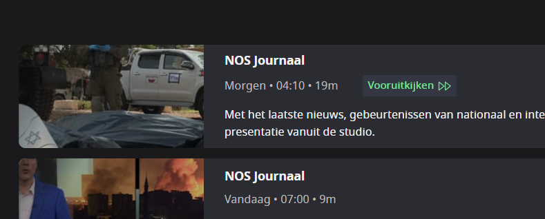 Hoi <a href="/NLziet/">NLZIET</a>! Wat leuk dat jullie nu het NOS Journaal van morgenvroeg alvast online hebben staan. Zit vast veel nieuws in, want normaal is er geen uitzending om 04.10 uur. #spoileralert #foutjebedankt