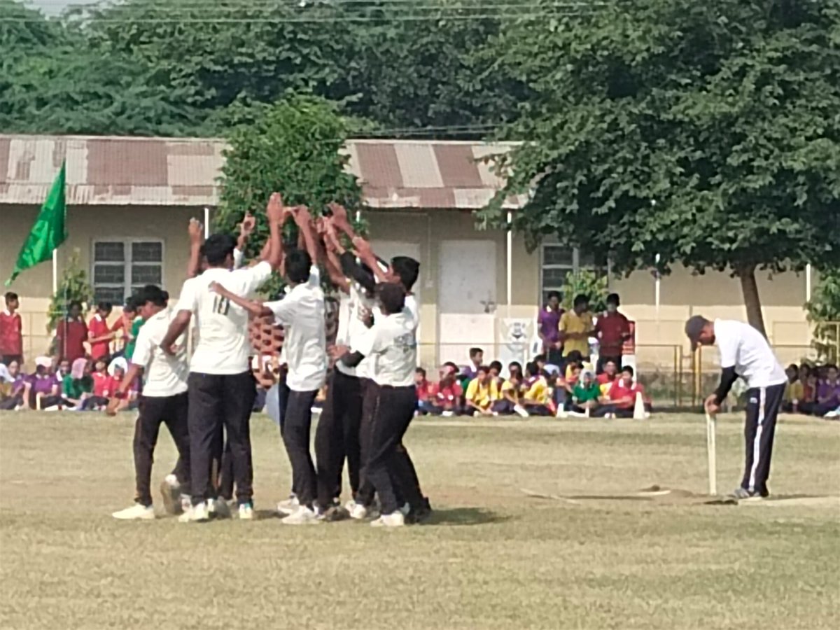 🏏Hats off to our APS Mathura cricket squad for claiming victory at the Cluster-B Cricket T20 Tournament!🏆Their exceptional skills have brought glory to our school.🎉Join us in celebrating this momentous win and encouraging their cricketing prowess! #CricketChampions #TeamSpirit