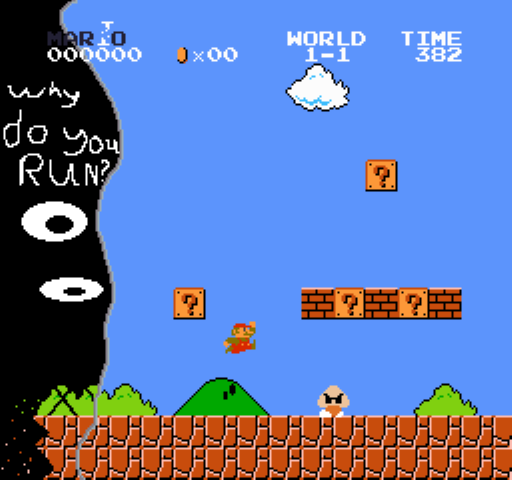 DrEggynikz_EVIL's tweet photo. WHY DO YOU RUN AWAY FROM ME?
This is a remake of the photo to the right.
@MemesamIright2
#exe #creepypasta #merio #Mario https://t.co/6eakrkRqK7