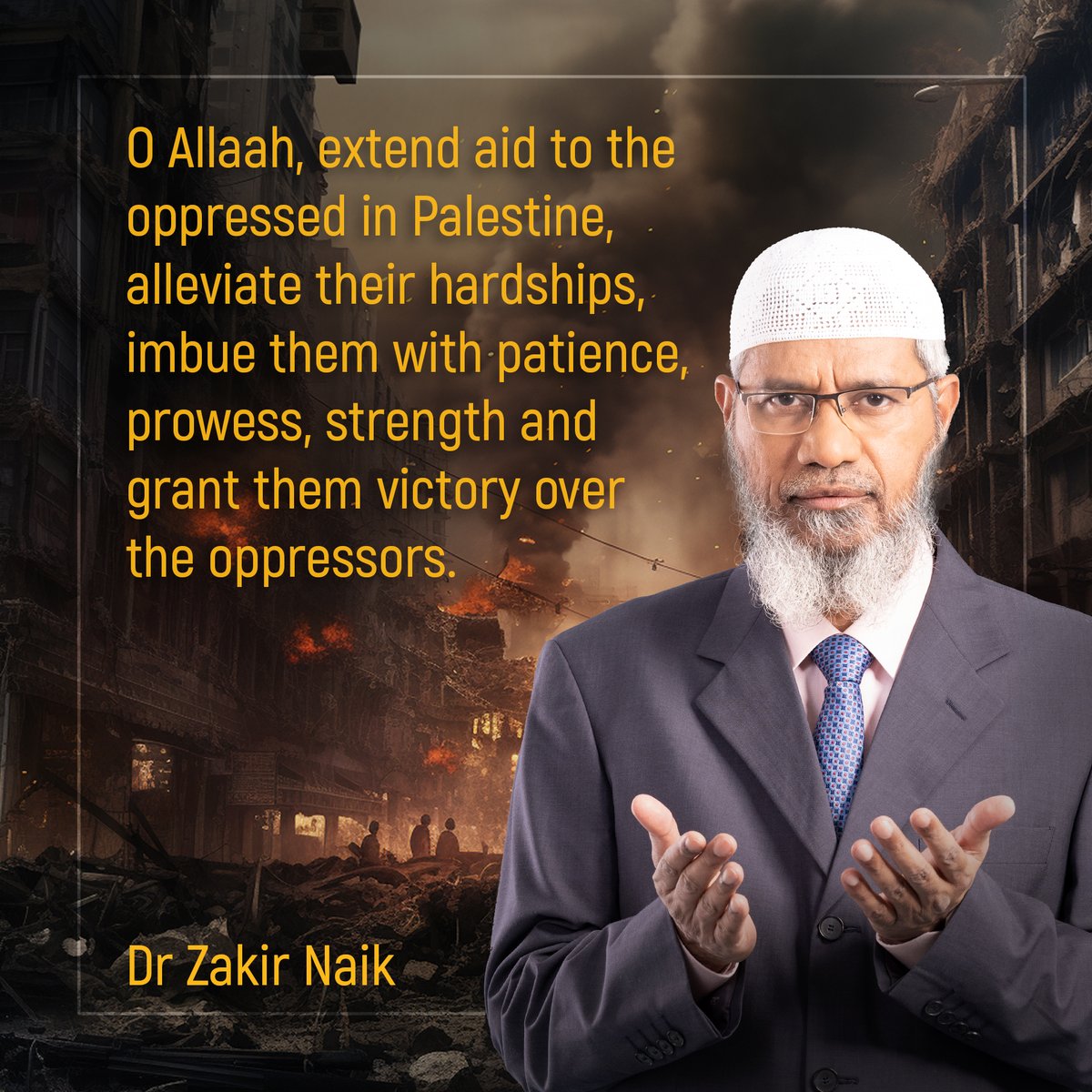 drzakiranaik's tweet image. O Allah, extend aid to the oppressed in Palestine, alleviate their hardships, imbue them with patience, prowess, strength and grant them victory over the oppressors.