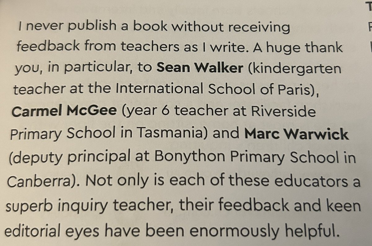 Very exciting to have the published version of a book I had the honour of giving feedback on earlier this year! A pure joy to continue to inquire into inquiry alongside Kath!  @kjinquiry  <a href="/isparisedu/">International School of Paris</a>