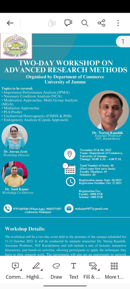 jeevanj21048944's tweet photo. #researchmethodologyworkshop
#multivariateresearch
#neerajkaushik https://t.co/OpNDeuOqFB