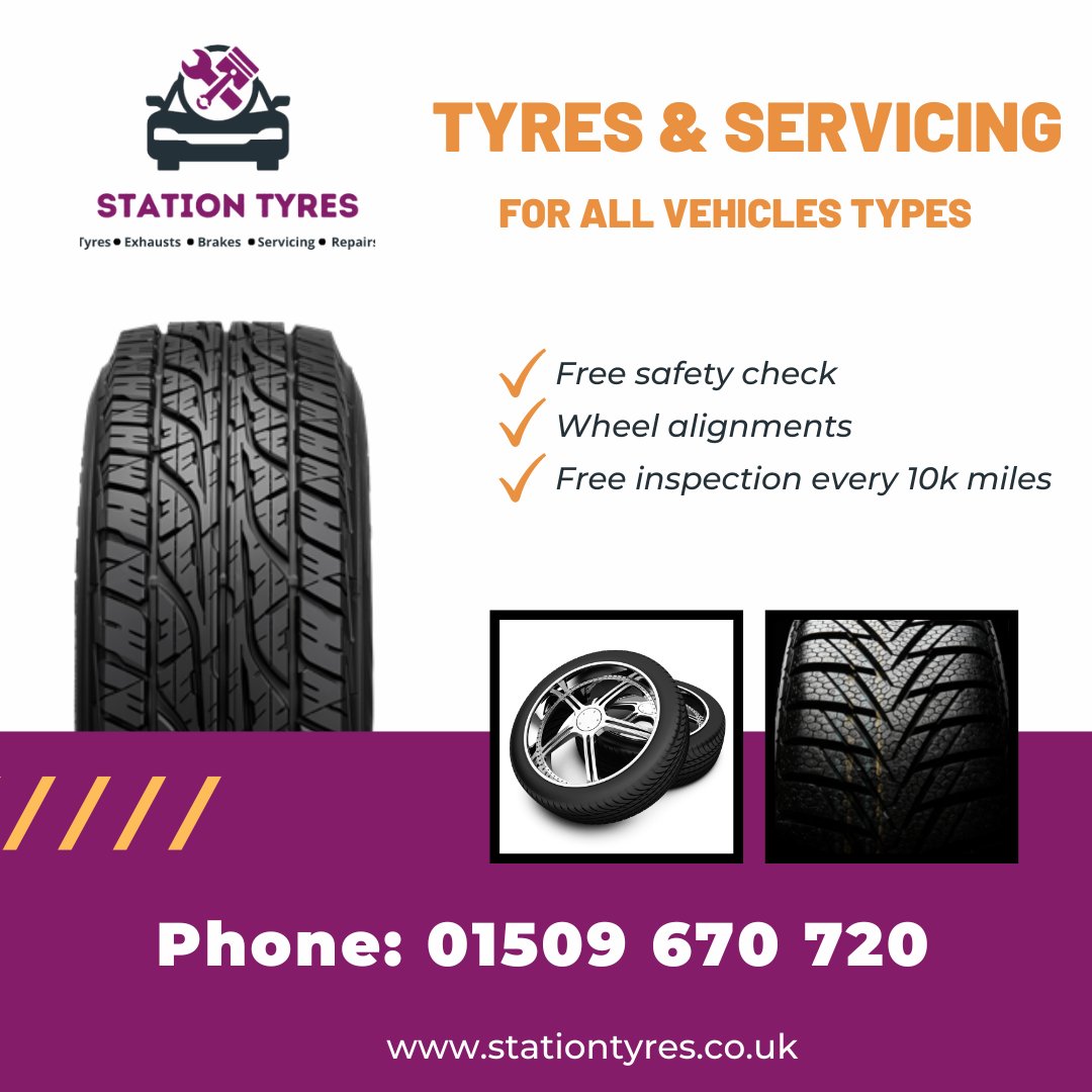 Your vehicle's tyres can be affected by changes in weather and poor road conditions, leading to wear and damage over time. It's crucial to ensure that your tyres are in top condition for your safety and that of your passengers while driving. 
Call 01509 670 720 

#tyresafety
