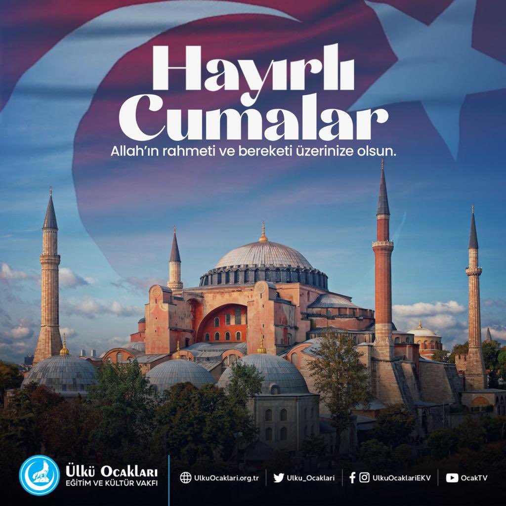 Allah’ın rahmeti ve bereketi üzerinize olsun.
Dualarınız kabul, cumamız mübarek olsun.
#HayırlıCumalar 🇹🇷