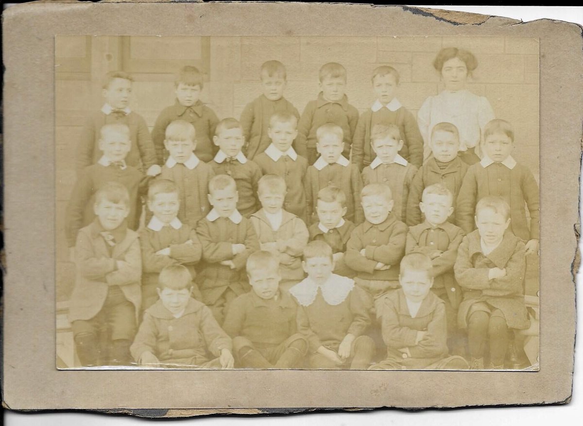 LynnsWPics's tweet photo. Bet that young teacher had her hands full managing these 25 little boys😃Another from #SheptonFlea no printing or writing 🤔 #OldPhotos 
Who did they grow up to be I wonder, were any of them my Ancestors or yours?
Some cheeky little faces😄
#FamilyHistory #Genealogy https://t.co/2jo1wrlPzO