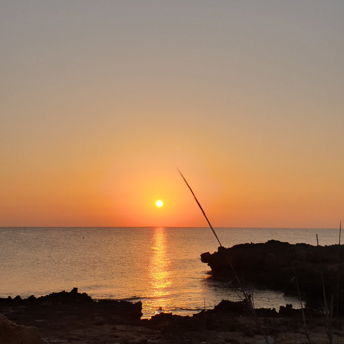 October sunrise. 21⁰C, no wind. 
Looks like we have  a good day ahead of us! 🌞

#cypruslife #sunrise #cyprussunrise