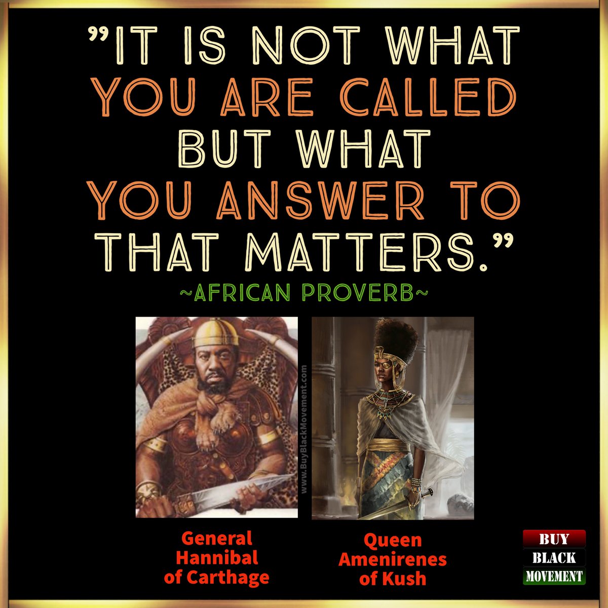 buyblackmovemnt's tweet image. 🌟Our African heroes have been called many things throughout history. But they always knew who they were &amp;amp; acted accordingly, not letting others define them. This is strength.

❤️🖤💚Brought to you by BuyBlackMovement.com

#buyblack #blackfirst #blackcommunity #blackexcellence