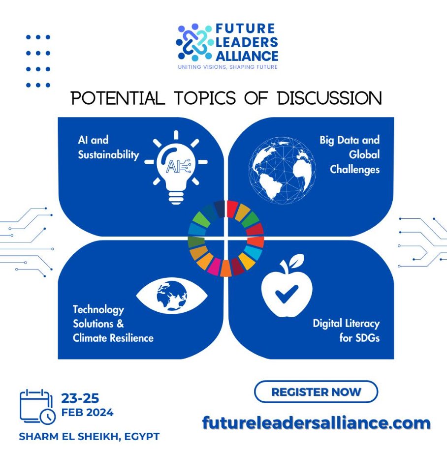 futureleaders90's tweet photo. Pioneering Sustainable Solutions for Tomorrow's World. Join the conversation at #GYC2024!

Don't miss out, register today! 👉 https://t.co/wAfC41i3BB

Deadline: 15th December 2023

#GYC2024 #Youth #Conference #SDGs #Data #TechDataGYC #YouthEmpowerment
#TransformativeLeadership https://t.co/zNqxcIA99N