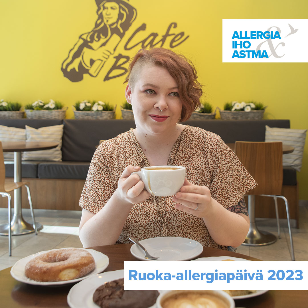 Allergia_astma's tweet photo. Kahvilassa asiointi voi olla haastava ja jopa pelottava kokemus ruoka-allergiselle, selviää kyselystä. Ruoka-allergiapäivänä 13.10. #AllergiaIhoJaAstmaliitto kannustaa kahviloita allergiatiedon ja taidon lisäämiseen. Lue👉https://t.co/gMwnAs4Wvt
#RuokaAllergiaPäivä #allergia https://t.co/CABRkXQE3P