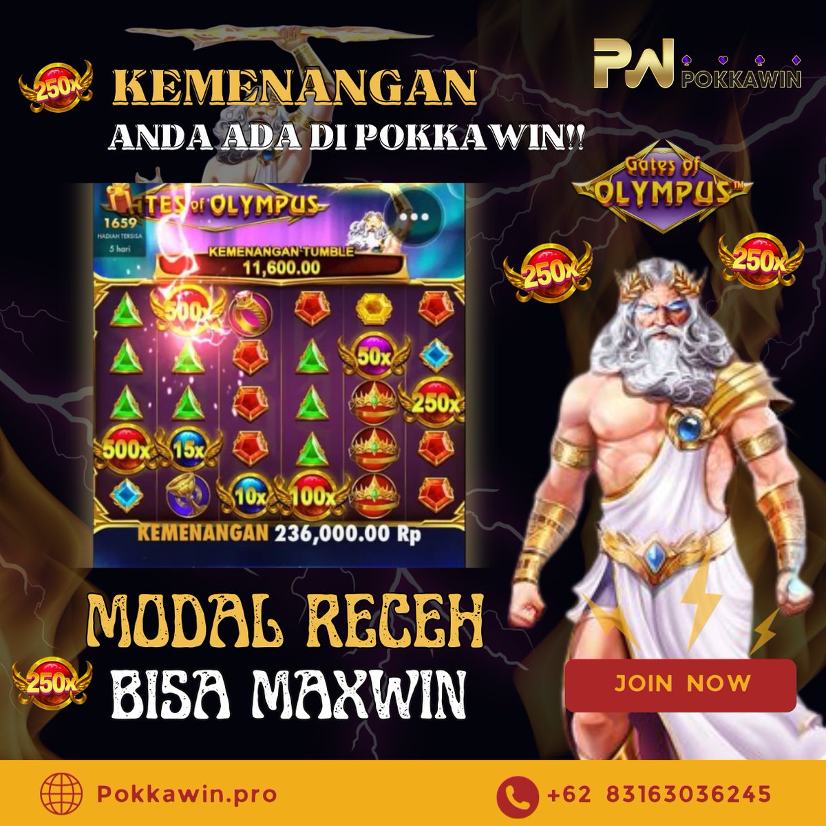 ClarisaMaximof's tweet photo. Sudah bosan kalah di situs lain ? ayo buruan join di 𝐏𝐎𝐊𝐊𝐀𝐖𝐈𝐍 sekarang! , tingkat kemenangan 99% 
di jamin menang dan berapapun wd nya pasti dibayar!
Modal hanya 10rb bisa jadi berjuta juta !     
                           
Link alternatif : https://t.co/N8soXq4HhP https://t.co/1aKa9vCIeR