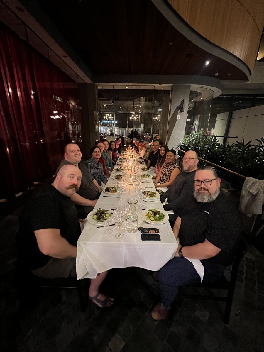 BSidesVI's tweet photo. We had a great Speakers and Volunteers dinner to kick off #bsidesvi23 and hope to see you in the morning - Special thanks to @ZambrisVictoria for having us!!! https://t.co/TMFOG1nZXz