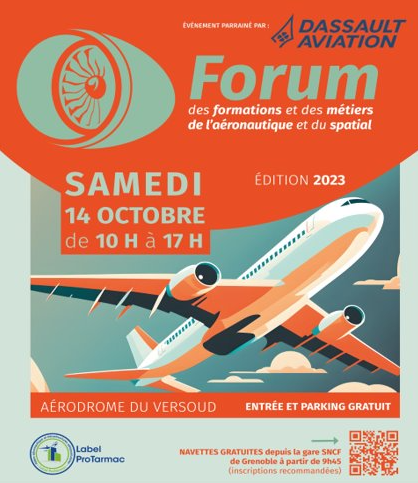 RenaudCharlesFT's tweet photo. [#TousMobilisés] pour faire décoller votre carrière 🛫

L'académie aéronautique et spatiale @auvergnerhalpes organise un forum #métier #formation à l'aérodrome du #Versoud 

Le programme 🚀https://t.co/xXxm9kBSJ4

Ne ratez pas cette opportunité
navette 🚉➡️🛬🆓
#OnEstLàPourVous https://t.co/Be06zvMPI4