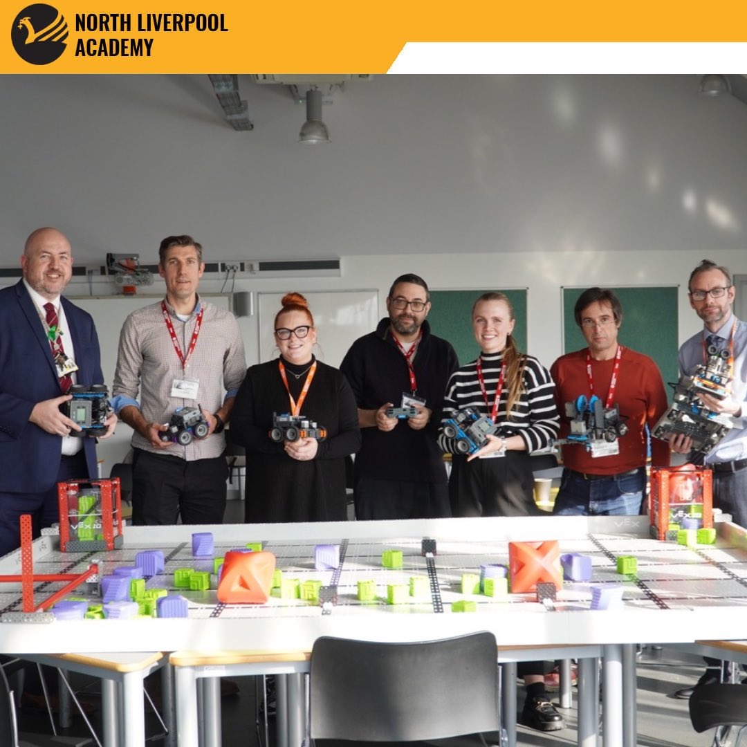 NorthLivAcademy's tweet photo. Yesterday we hosted @REC_Foundation Regional Support Manager Emma Ley who delivered excellent staff CPD on @VEXRoboticsUK IQ kits, as we are an event partner helping to grow participation for KS2 and KS3 students within the North West. https://t.co/75ZzxJJXmi