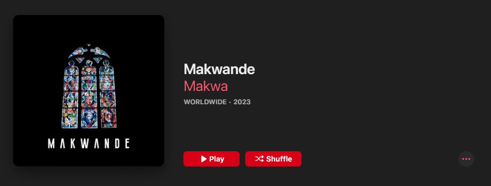 WolfLXXXVIII's tweet photo. Listen to it without noticing what category it was added to, and when I saw it, the sound made sense.

#Makwa #Makwande https://t.co/QxAyczAIt8
