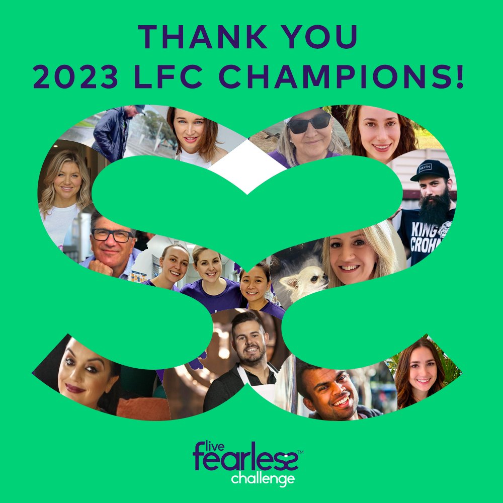 crohnscolitisau's tweet photo. To all our 2023 Champions, thank you! 💚
We couldn’t be more appreciative of your efforts to support the #LiveFearlessChallenge this year.
https://t.co/ES97byHEQ5 https://t.co/ujzEnoQZmN