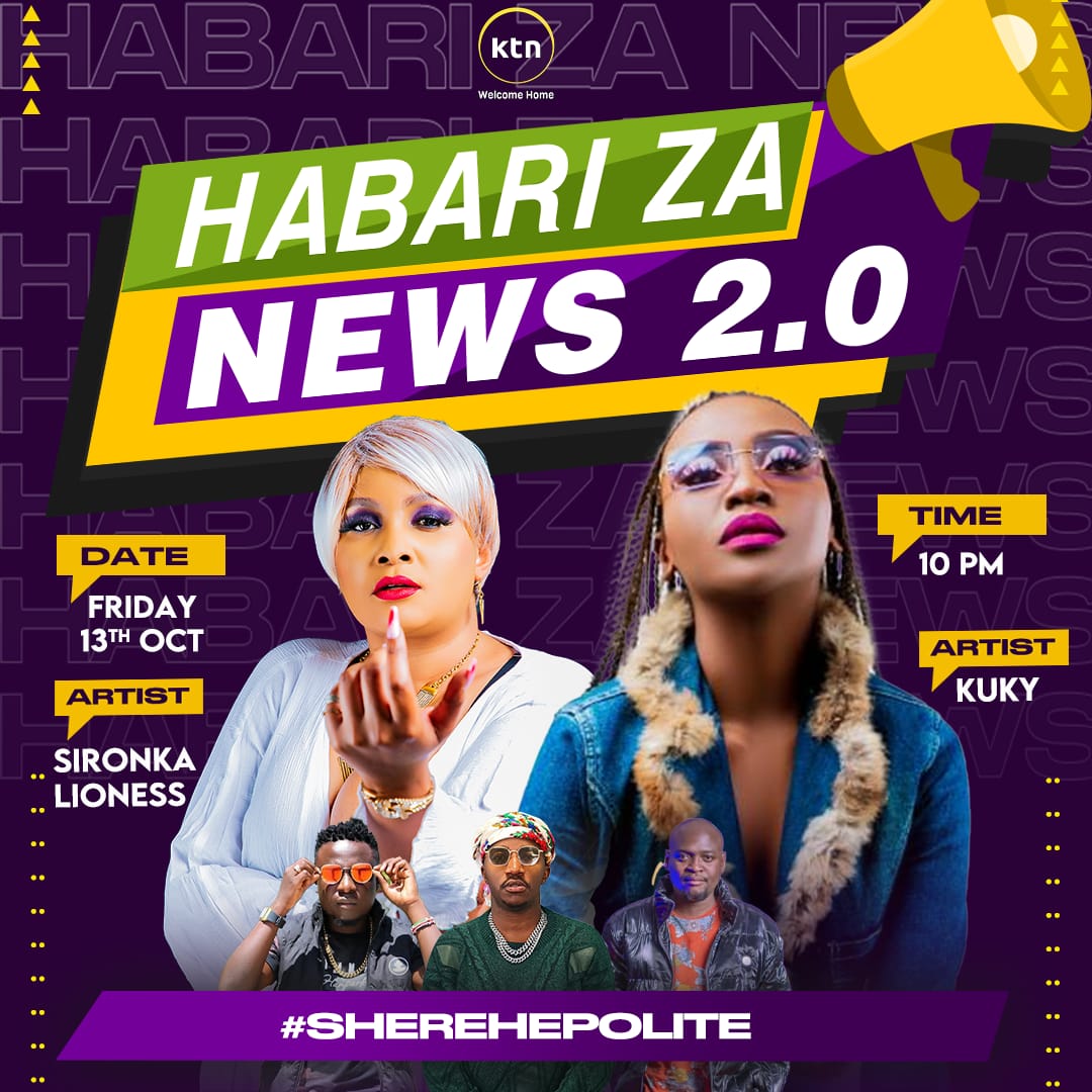 Happy Friday Fam,Catch @kukyofficial___ And Yours Truly At Habari Za News 2.0 @ktnhome_ ,Tonight From 10 PM,Dnt Miss Out...Its Going To Be Liiiit...🔥🔥🔥.

#SironkaLioness #kukybaddest #LionessEmpireStudios #Kuky #Simbaaaaaaaaaa #habarizanews