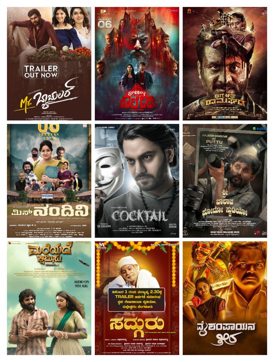 sharadasrinidhi's tweet image. #COLOURFUL #CINEMA ❤🧡💛💚💙💜🤎🖤🤍
📽️ Happy Cinema Day, #October13! 🍿
When it comes to writing about cinema, I immerse myself in dozens of #Kannada movies, in and out almost every week 🎥 It's like a creative #puzzle, with every piece of my writing trying to align perfectly,