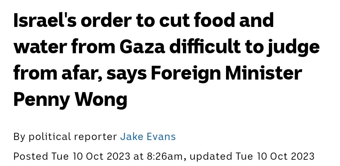 this is so cowardly. a Labor government is going to stand by and umm and ahh at genocide