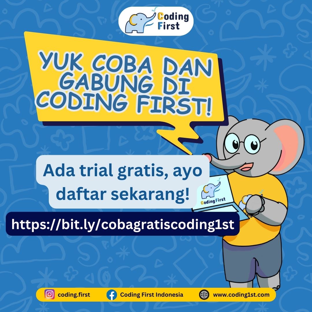 codingfirst_id's tweet image. Ada banyak sekali manfaat yang diperoleh dari belajar coding untuk si kecil. Jadi, ayo persiapkan masa depan si kecil di era digital mulai dari sekarang!
Yuk gabung di Coding First dan pelajari lebih dalam tentang coding!
#codingfirst #purwokerto #lescodinganak #codinglife