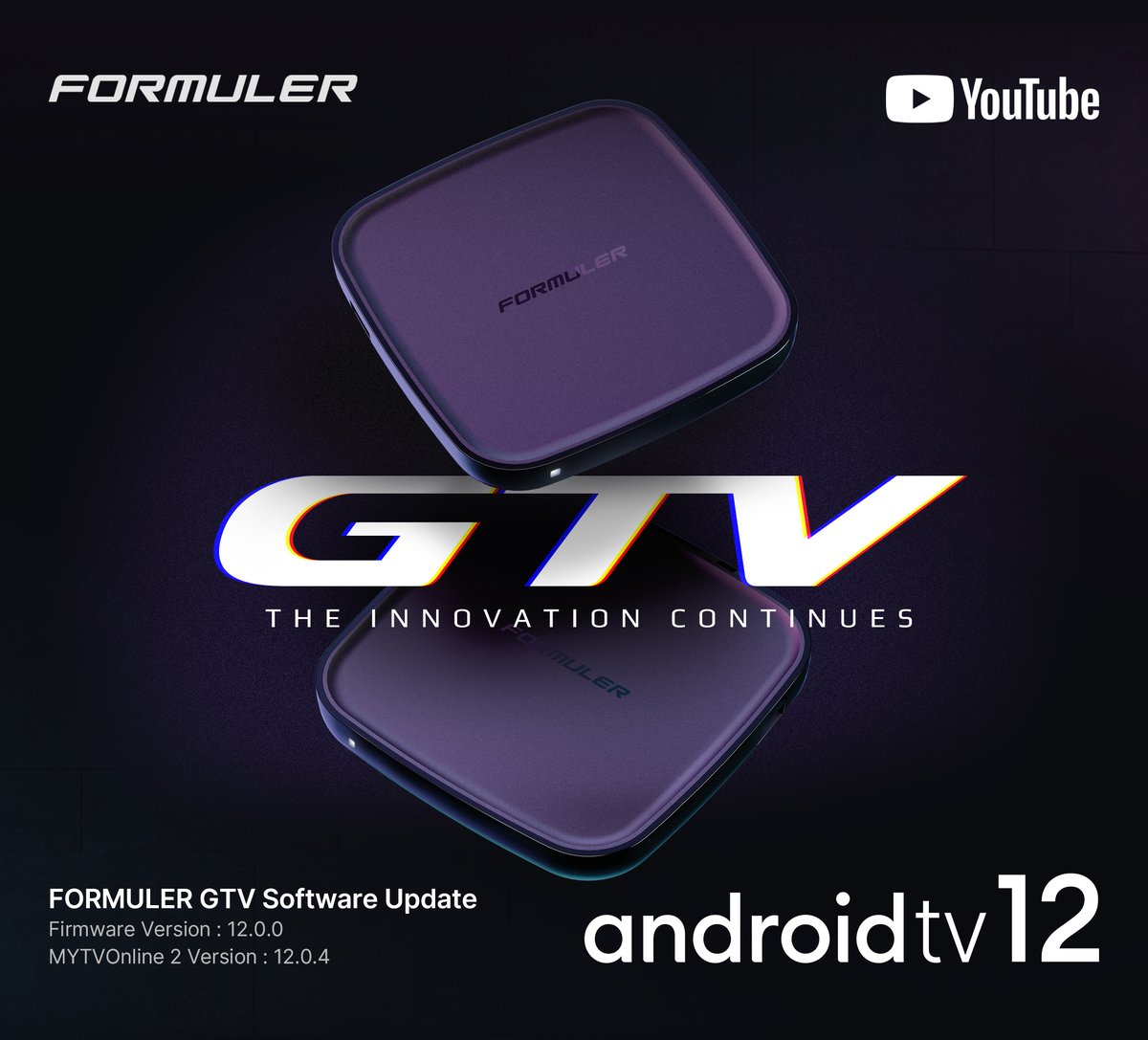FormulerTv's tweet image. 2023 FORMULER GTV Android 12 Update

This release updates the operating system to Android 12, updates the Android security patch level, adds support for Match Content Frame Rate feature, and many improvements and stability fixes.

Find out more at formuler.tv/news