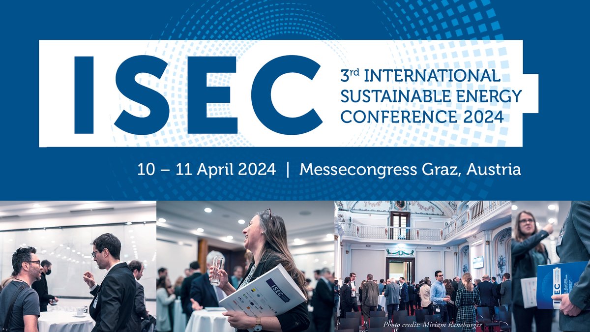 Extended deadline till Oct 31, 2023 for abstract submissions on technologies for  Buildings, Industry, Districts, Cities, &amp; Regions. Help advance Renewable Heating &amp; Cooling in Urban &amp; Industrial Energy  Systems. Submit now: aee-intec-events.at/isec2024
