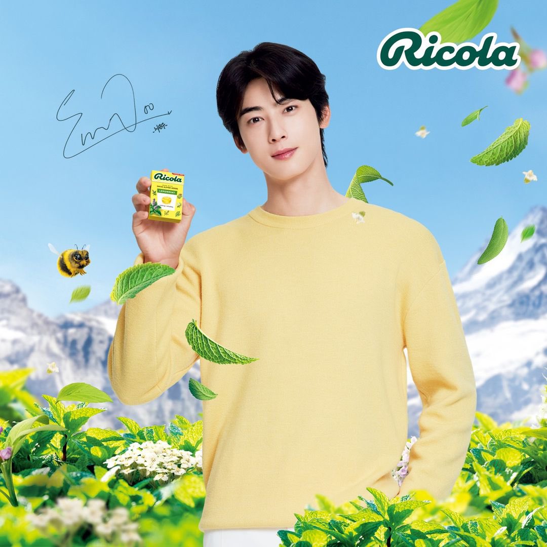 ChaEunwooINTL's tweet photo. 📸 Ricola Korea IG post

Cha Eunwoo, the new face of Ricola🌿

Like, comment &amp; share
🔗https://t.co/Yr9rD8IOnS

#CHAEUNWOO #차은우 #이동민
#チャウヌ #车银优 #ชาอึนอู #車銀優
#RICOLA #리콜라 #利口乐 https://t.co/ZMlsXLd0n8