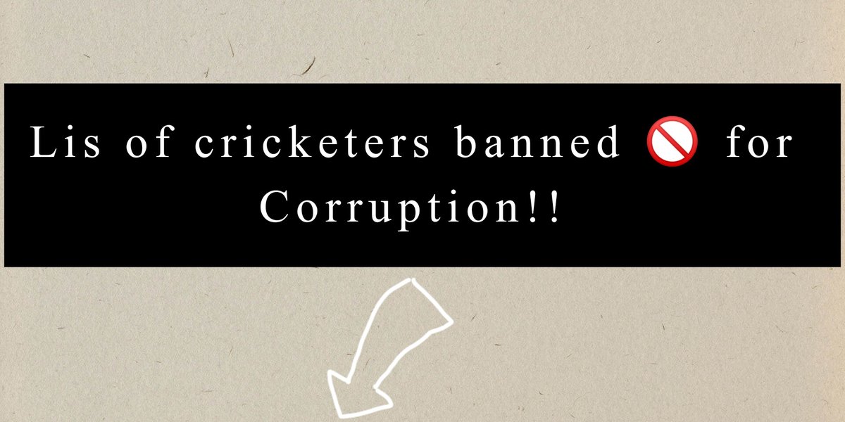 anas_chudharyy's tweet photo. The list of cricketers banned for corruption :
1. Saleem Malik 🇵🇰 (Life ban - Overturned in 2008) #CricketIntegrity
2. Ata-ur-Rehman 🇵🇰 (Life ban - lifted in 2006) #AntiCorruption
3. Mohammad Azharuddin 🇮🇳 (Life ban - Overturned in 2012) #FairPlay
4. Ajay Sharma 🇮🇳 (Life ban - lifted by BCCI in 2014) #CleanCricket
5. Ajay Jadeja 🇮🇳 (5 years - Overturned in 2003) #SayNoToCorruption
6. Manoj Prabhakar 🇮🇳 (5 years) #CricketIntegrity
7. Hansie Cronje 🇿🇦 (Life ban) #AntiCorruption
8. Herschelle Gibbs 🇿🇦 (6 months) #FairPlay
9. Henry Williams 🇿🇦 (6 months) #CleanCricket
10. Maurice Odumbe 🇰🇪 (5 years) #SayNoToCorruption
11. Marlon Samuels 🌴 (2 years) #CricketIntegrity
12. Muhammad Amir 🇵🇰 (5 years) #AntiCorruption
13. Mohammad Asif 🇵🇰 (7 years - 2 years suspended) #FairPlay
14. Salman Butt 🇵🇰 (10 years - 5 years suspended) #CleanCricket
15. Danish Kaneria 🇵🇰 (Life ban) #SayNoToCorruption
16. Mohammad Ashraful 🇧🇩 (8 years - 3 years suspended) #CricketIntegrity
17. Shariful Haque 🇧🇩 (Indefinite period) #AntiCorruption
18. Lou Vincent 🇳🇿 (Life ban) #FairPlay
19. Kaushal Lokuarachchi 🇱🇰 (18 months) #CleanCricket
20. Gulam Bodi 🇿🇦 (20 years) #SayNoToCorruption
21. Irfan Ahmed 🇭🇰 (30 months) #CricketIntegrity
22. Thami Tsolekile 🇿🇦 (12 years) #AntiCorruption
23. Sharjeel Khan 🇵🇰 (5 years) #FairPlay
24. Lonwabo Tsotsobe 🇿🇦 (8 years) #CleanCricket
25. Alviro Petersen 🇿🇦 (2 years) #SayNoToCorruption
26. Shakib Al Hasan 🇧🇩 (1 year) #CricketIntegrity
27. Umar Akmal 🇵🇰 (3 years) #AntiCorruption
28. Shafiqullah Shafaq 🇦🇫 (6 years) #FairPlay
29. Shaiman Anwar 🇦🇪 (8 years) #CleanCricket
30. Mohammad Naveed 🇦🇪 (8 years) #SayNoToCorruption
31. Qadeer Ahmed 🇦🇪 (5 years) #CricketIntegrity
32. Amir Hayat 🇦🇪 (8 years) #AntiCorruption
33. Ashfaq Ahmed 🇦🇪 (8 years) #FairPlay
#PAKvIND #Ahmadabad #BabarAzam #BCCI #ICCCricketWorldCup23 #CWC2023 #CricketTwitter #CricketWorldCup2023 #Bharat #PakistanCricketTeam #WorldCup2023 #Pakistan