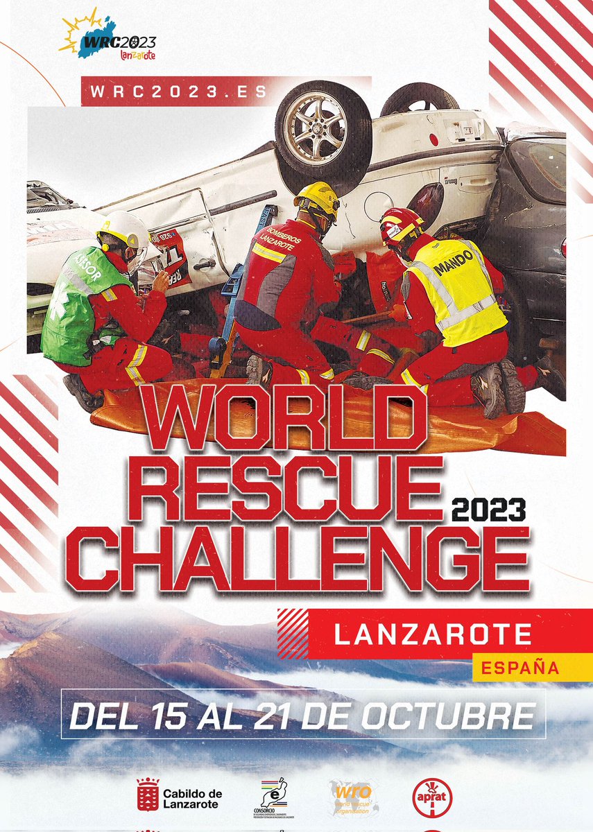 APRATSPAIN1's tweet image. #WRC2023 @WorldRescueOrg @CabildoLZ @emergenciaslz #Extrication #Trauma

wrc2023.es
Horarios Trauma: wrc2023.es/trauma-timetab…
Horarios Excarcelación:   wrc2023.es/rescue-timetab…
YouTube:                 wrc2023.es/livestream/
Fotos:      wrc2023.es/photo-gallery/