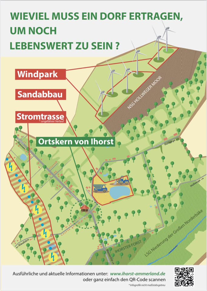 IhorstAmmerland's tweet photo. Ihorst : Unser neues Info-Plakat.
Sandabbau - Stromtrasse - Windpark -
Was muss ein Dorf ertragen?
https://t.co/Xsw1MYvSRI
#ihorst #ammerland #westerstede #ihausen #westerloy #sandabbau #windpark #stromtrasse #natur #moor #klimawandel #dorf #fokus https://t.co/GKh6ksf2xo
